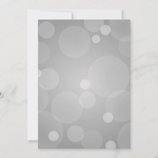 Platinum Gray Elegant Wedding Save The Date (Rückseite)