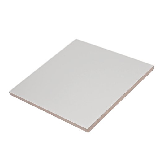 Platinum Gray Solid Color | Klassisches Elegant Fliese (Seite)