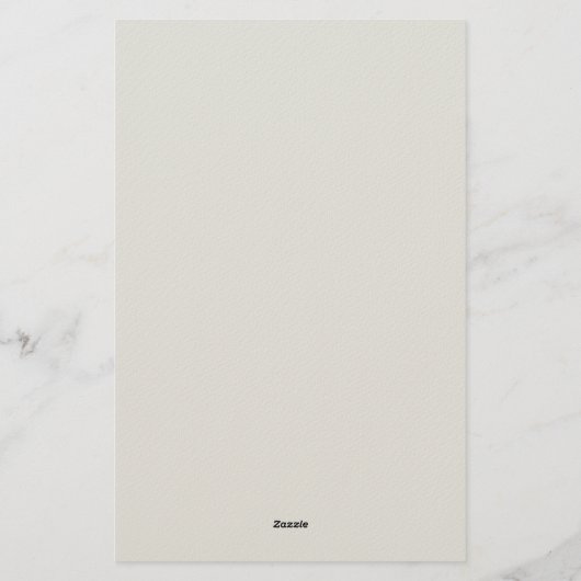 Platinum Grey Minimalist Plain Legible Modern Briefpapier (Rückseite)