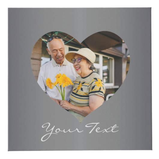 Platinum Heart Frames 4 Fotos Würfel (Vorderseite)