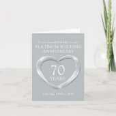 Platinum Hochzeitstag Ehefrau Karte (Vorderseite)