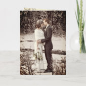 Platinum Infinity Symbol Monogram Foto Wedding Dankeskarte (Rückseite)