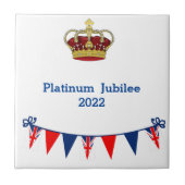 Platinum Jubilee 2022 Fliese (Vorderseite)