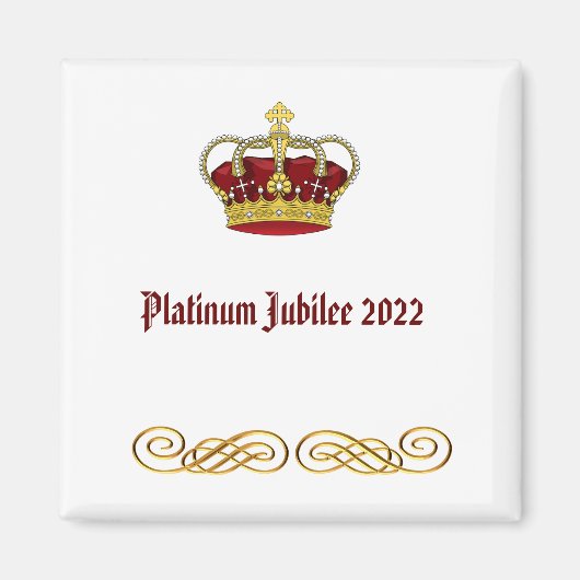 Platinum Jubilee 2022 Magnet (Vorne)