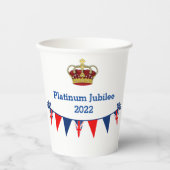 Platinum Jubilee 2022 Paper Cups Pappbecher (Vorderseite)