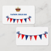 Platinum Jubilee 2022 Platzkarte (Vorne/Hinten)