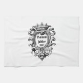 Platinum Jubilee 2022 Schwarz/Weiß Geschirrtuch (Horizontal)