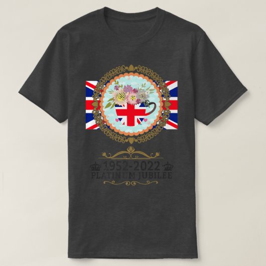 Platinum Jubilee 2022 Union Jack for Kids & Jubile T-Shirt (Design vorne)