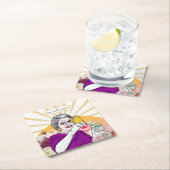 Platinum-Jubilee-Gedenkfeier für Bier-Untersetzer  Rechteckiger Pappuntersetzer (Vor Ort)