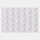 Platinum Jubilee Monarchy Wrapping Paper Sheet Set Geschenkpapier Set (Vorderseite)