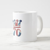 Platinum Jubilee Queen Elizabeth 70 Jahre Jumbo-Tasse (Vorderseite Rechts)