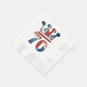 Platinum Jubilee Queen Elizabeth 70 Jahre Napkins Serviette (Ecke)