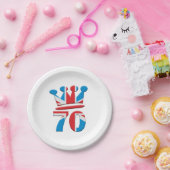 Platinum Jubilee Queen Elizabeth 70 Jahre Pappteller (Party)