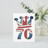 Platinum Jubilee Queen Elizabeth 70 Jahre Postkarte (Stehend Vorderseite)