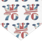 Platinum Jubilee Queen Elizabeth 70 Jahre Tableclo Tischdecke (Schrägansicht)