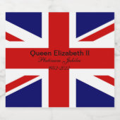 Platinum Jubilee. Schaumweinetikett (Einzelnes Label)