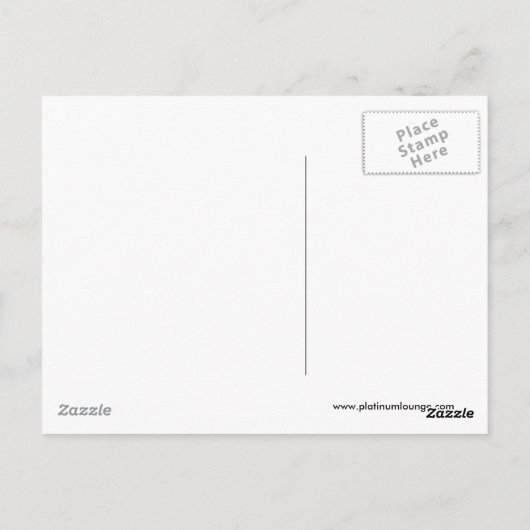 Platinum Lounge Postcard (Pinkherzen) Postkarte (Rückseite)