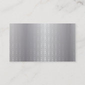 Platinum Metal Transport Broker Business Card Visitenkarte (Rückseite)