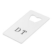 Platinum Mirror Engrave – Ultra‑Clean Luxury  Geldbeutel Flaschenöffner (Vorderseite Schrägansicht)