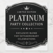 Platinum Party Collection Premium Etikett Desi (Einzelnes Label)