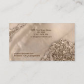 Platinum Pearl Mixed Media Abstract Visitenkarte (Rückseite)