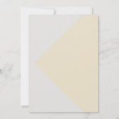 Platinum & Pearl Wedding Einladung mit Eltern (Rückseite)