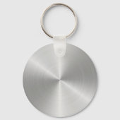 Platinum Radial Metallic Script Name Schlüsselanhänger (Rückseite)