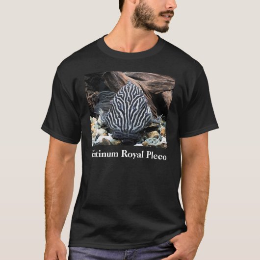 Platinum Royal Pleco , Panaque niglolineatus T-Shirt (Vorderseite)