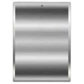 Platinum Silver Shine Elegante Glam Personalisiert Klemmbrett (Rückseite)