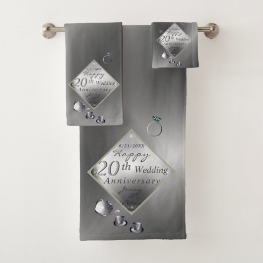 Platinum Smaragdgrün-Jubiläum Badetuch Set (Insitu)