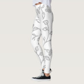 Platinum, Snow Drift, Star Dust dekoratives Design Leggings (Links)