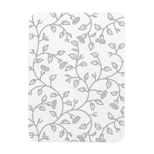 Platinum, Snow Drift, Star Dust dekoratives Design Magnet (Vertikal)