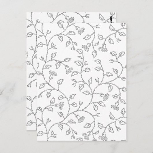 Platinum, Snow Drift, Star Dust dekoratives Design Postkarte (Vorne/Hinten)