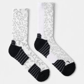 Platinum, Snow Drift, Star Dust dekoratives Design Socken (Rechts)