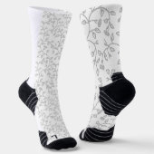 Platinum, Snow Drift, Star Dust dekoratives Design Socken (Gewinkelt)