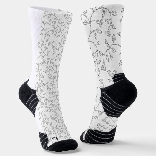 Platinum, Snow Drift, Star Dust dekoratives Design Socken (Gewinkelt)