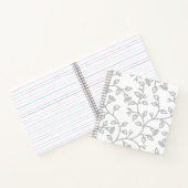Platinum, Snow Drift, Star Dust Spiral Notebook Notizblock (Innenseite)