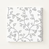Platinum, Snow Drift, Star Dust Spiral Notebook Notizblock (Rückseite)