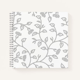 Platinum, Snow Drift, Star Dust Spiral Notebook Notizblock