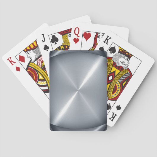 Platinum Stainless Shiny Metal 2 Spielkarten (Rückseite)
