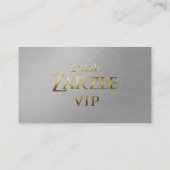 Platinum Visitenkartensilber Visitenkarte (Rückseite)