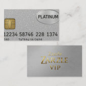 Platinum Visitenkartensilber Visitenkarte (Vorne/Hinten)