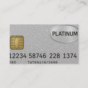 Platinum Visitenkartensilber Visitenkarte