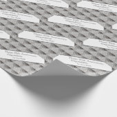 Platinum zum zwanzigsten Jahrestag der Hochzeit Geschenkpapier (Ecke)