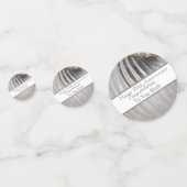 Platinum zum zwanzigsten Jahrestag der Hochzeit Konfetti (Rückseiten)