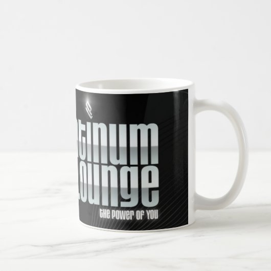 PlatinumLounge schwarze TASSE (Rechts)
