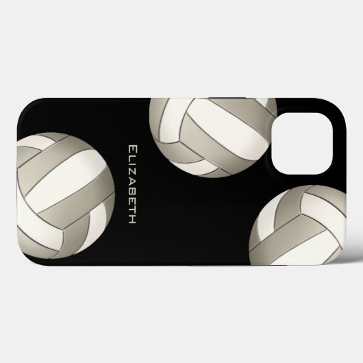 Platinweiße Volleyball Case-Mate iPhone Hülle (Rückseite (Horizontal))