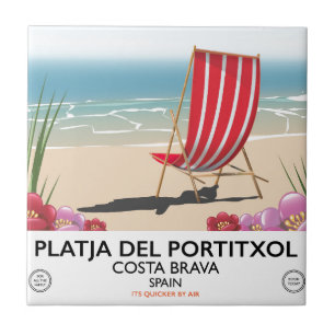 Platja del Portitxol, Costa Brava, Spanien Fliese
