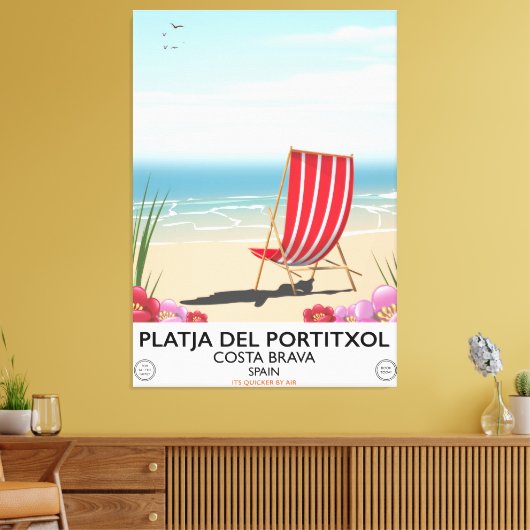 Platja del Portitxol, Costa Brava, Spanien Leinwanddruck (Insitu (Wohnzimmer))