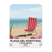 Platja del Portitxol, Costa Brava, Spanien Magnet (Vertikal)